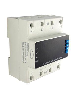 Реле напряжения AURA YRVP-3/3 63A 4P AC