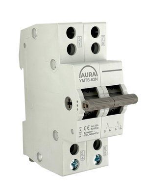 Переключатель трехпозиционный AURA YMTS-63 2P 63A AC
