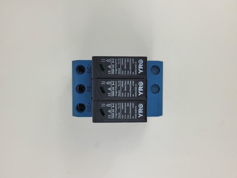 Обмежувач перенапруги YRSP-D2 B+C Surge protector 3P 20-40KA 1000V/T1+T2