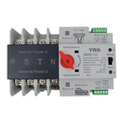 Автомат введення резерву YRO YRQ2PC-125 Dual Power Transfer Switch 63А 4Р 400V