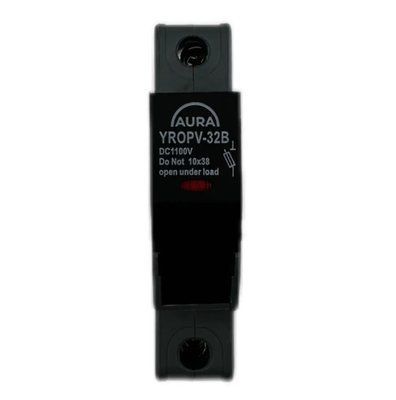 Роз'єднувач запобіжника  AURA YROPV-32B Fuse BLACK 32A 1P