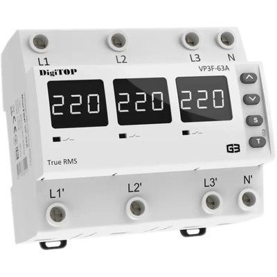 Реле напруги DigiTOP VP-3F63A M6W